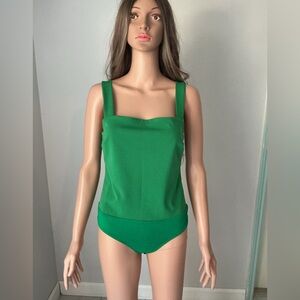 Lulu's Vibrant Green bodysuit Sz M